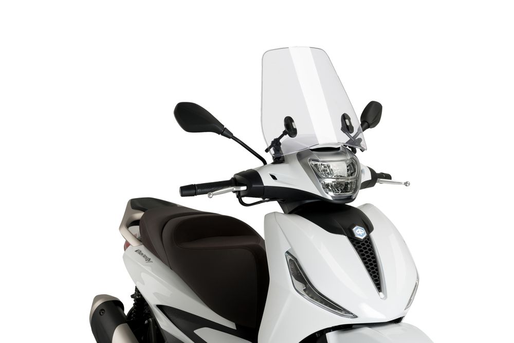 PUIG 20260W Rollerscheibe Urban  passend fuer PIAGGIO BEVERLY 300 S Transparent