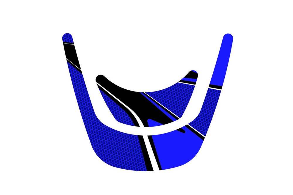 PUIG 7326A Radikal Yoke Protector  passend fuer DUCATI 899 PANIGALE Blau