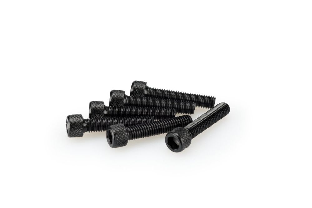PUIG 0258N Muttern aus Anodisierten Aluminium  passend fuer UNIVERSAL UNIVERSAL Schwarz
