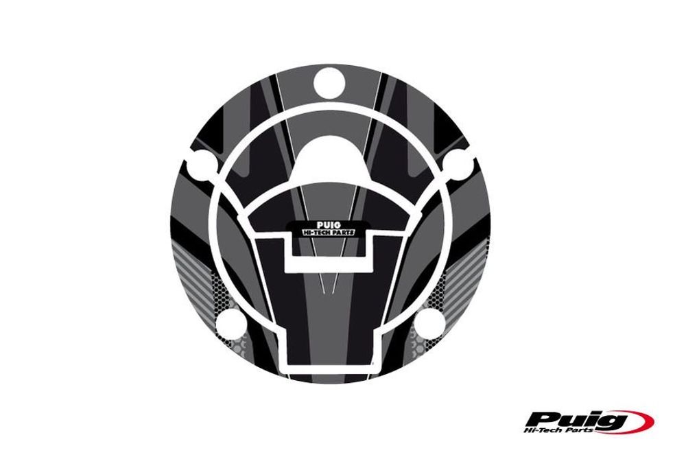 PUIG 8281U Tankdeckelabdeckungen Radikal  passend fuer YAMAHA YZF-R3 Grau