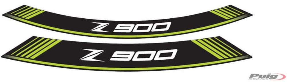 PUIG 9291V Rim Strips Specials  passend fuer KAWASAKI Z900 Grün