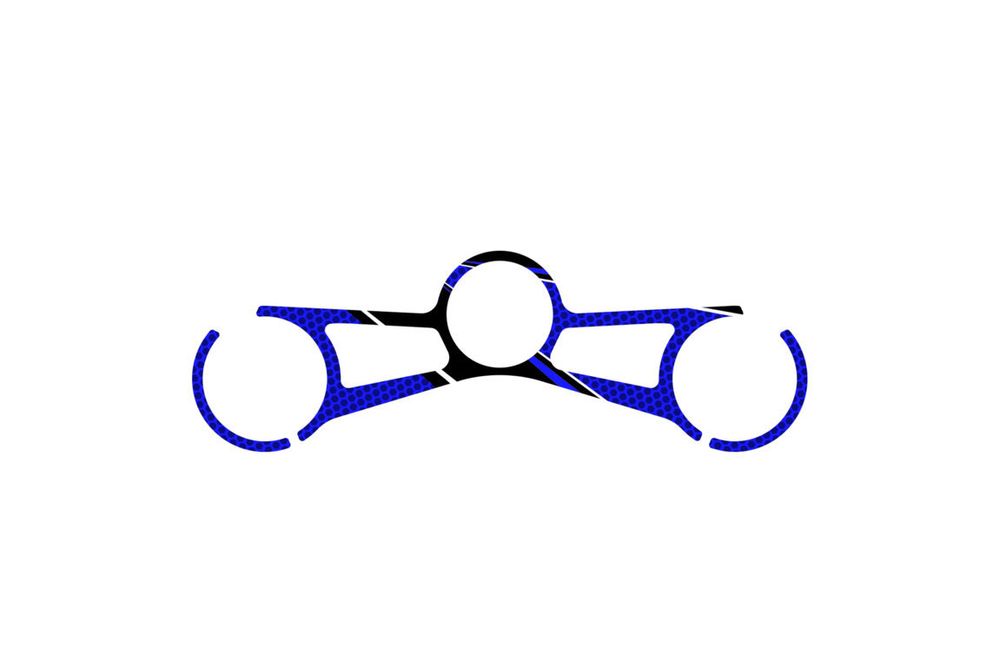 PUIG 3710A Radikal Yoke Protector  passend fuer BMW S1000RR Blau