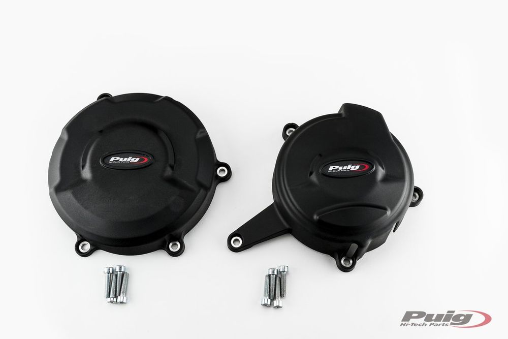 PUIG 20139N Motorschutzhaube  passend fuer DUCATI PANIGALE V4S Schwarz