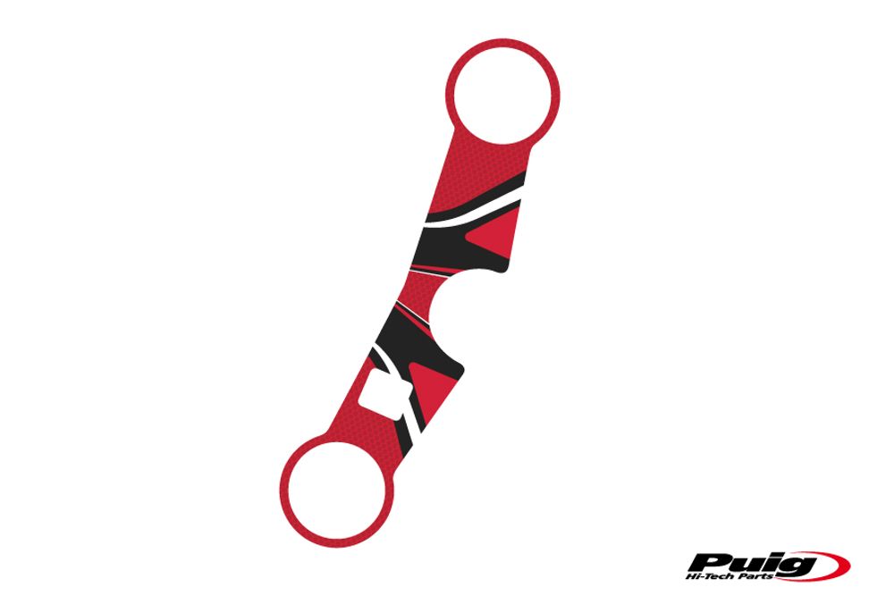 PUIG 6933R Radikal Yoke Protector  passend fuer SUZUKI SV1000S Rot