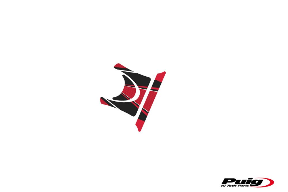 PUIG 6911R Radikal Yoke Protector  passend fuer YAMAHA FZ6 FAZER Rot