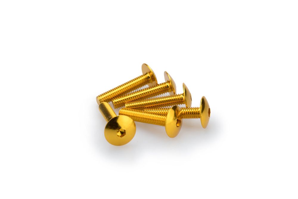 PUIG 3995G Muttern aus Anodisierten Aluminium  passend fuer UNIVERSAL UNIVERSAL Gelb