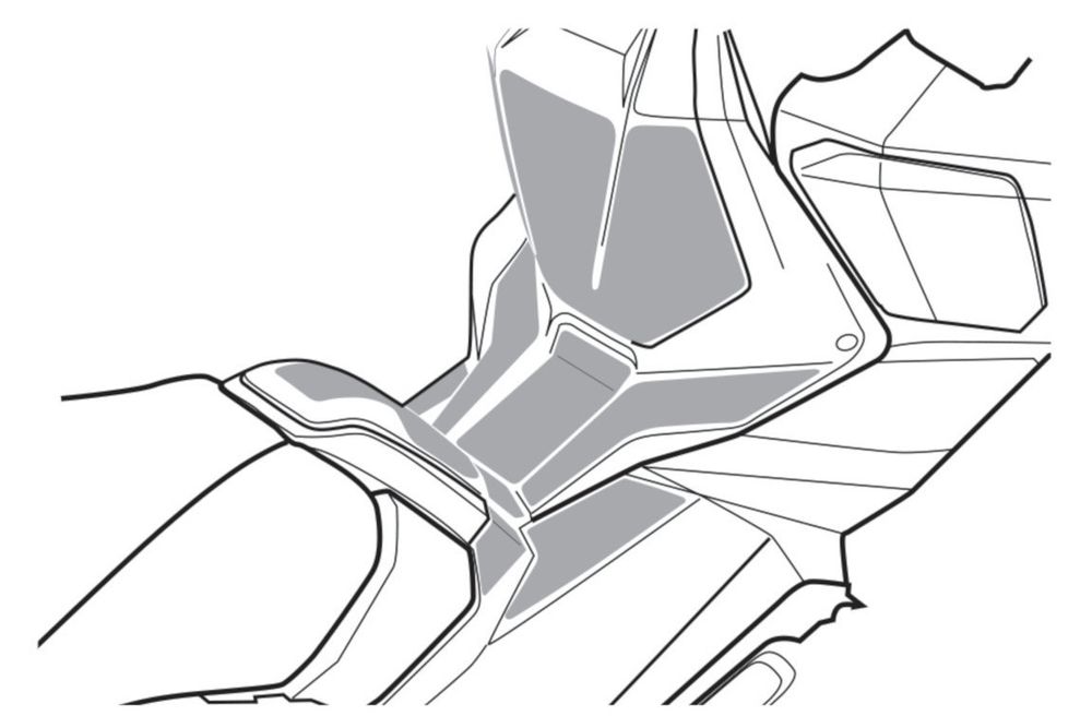 PUIG 20865N Scratch Saver Tankprotektor  passend fuer HONDA X-ADV Schwarz