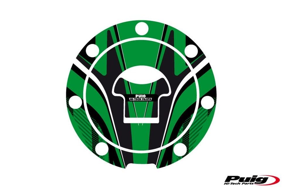PUIG 6308V Tankdeckelabdeckungen Radikal  passend fuer HONDA CBR1000F Grün
