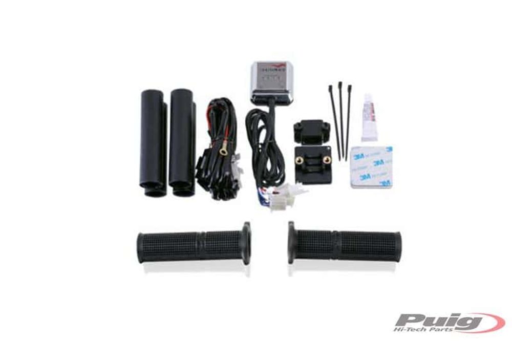 PUIG 5020N Universal-Heizgriff  passend fuer UNIVERSAL UNIVERSAL Schwarz