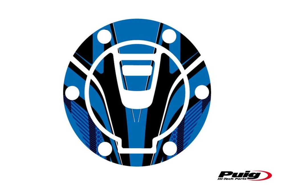 PUIG 9447A Tankdeckelabdeckungen Radikal  passend fuer KTM 1290 SUPER ADVENTURE T Blau