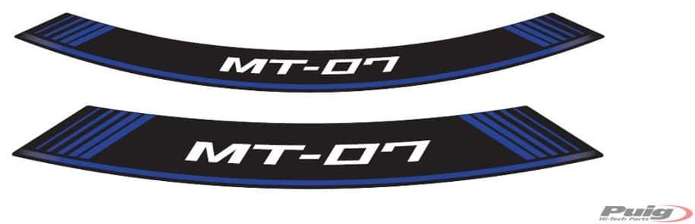PUIG 9136A Rim Strips Specials  passend fuer YAMAHA MT-07 Blau