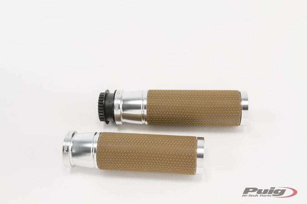 PUIG 9190P Vintage Griffe  passend fuer KAWASAKI KLE500 Silber