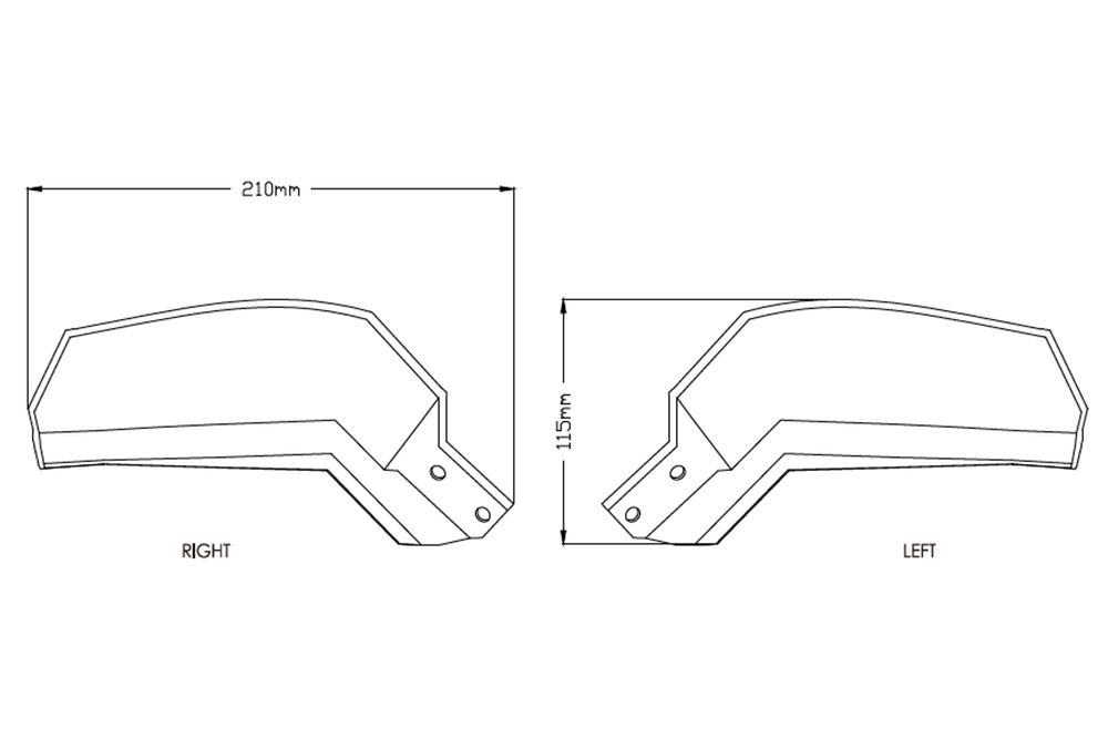 PUIG 9727H Handschutzverlängerung  passend fuer YAMAHA TRACER 900 GT Getönt