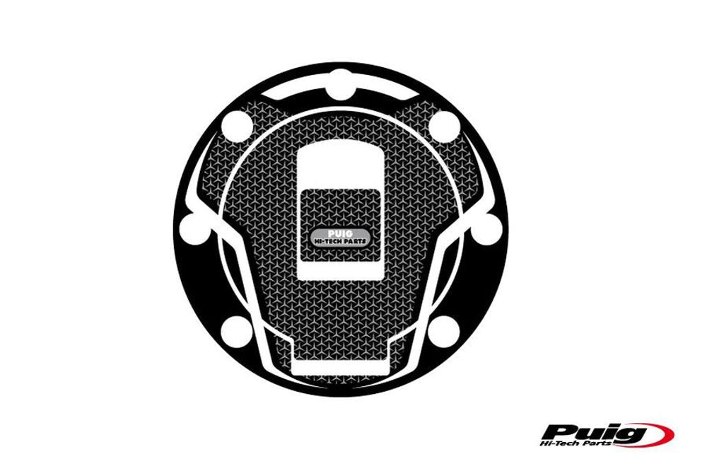 PUIG 6321U Tankdeckelabdeckungen Naked  passend fuer YAMAHA FZR1000 Grau