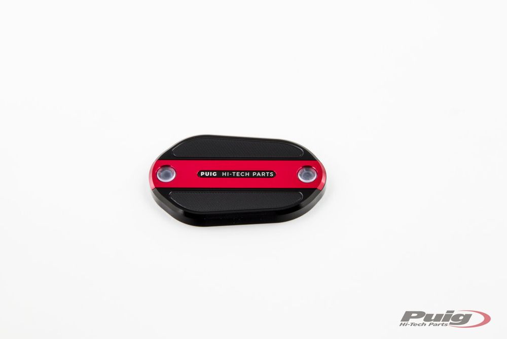 PUIG 3547R Vorderer Bremsflüssigkeitsbehälterdeckel  passend fuer KAWASAKI NINJA 400 Rot