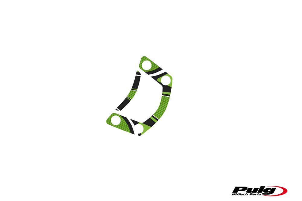 PUIG 6956V Radikal Yoke Protector  passend fuer KAWASAKI ER-6F Grün