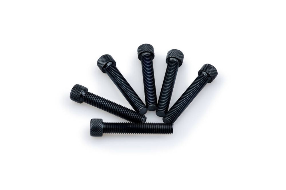 PUIG 0516N Muttern aus Anodisierten Aluminium  passend fuer UNIVERSAL UNIVERSAL Schwarz