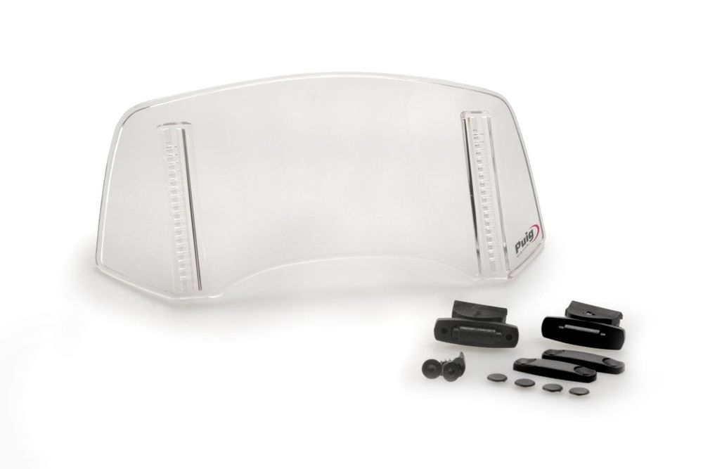 PUIG 20763W Spoilerscheibe 2.0 Befestigt mit Schrauben  passend fuer BMW R1250RT Transparent