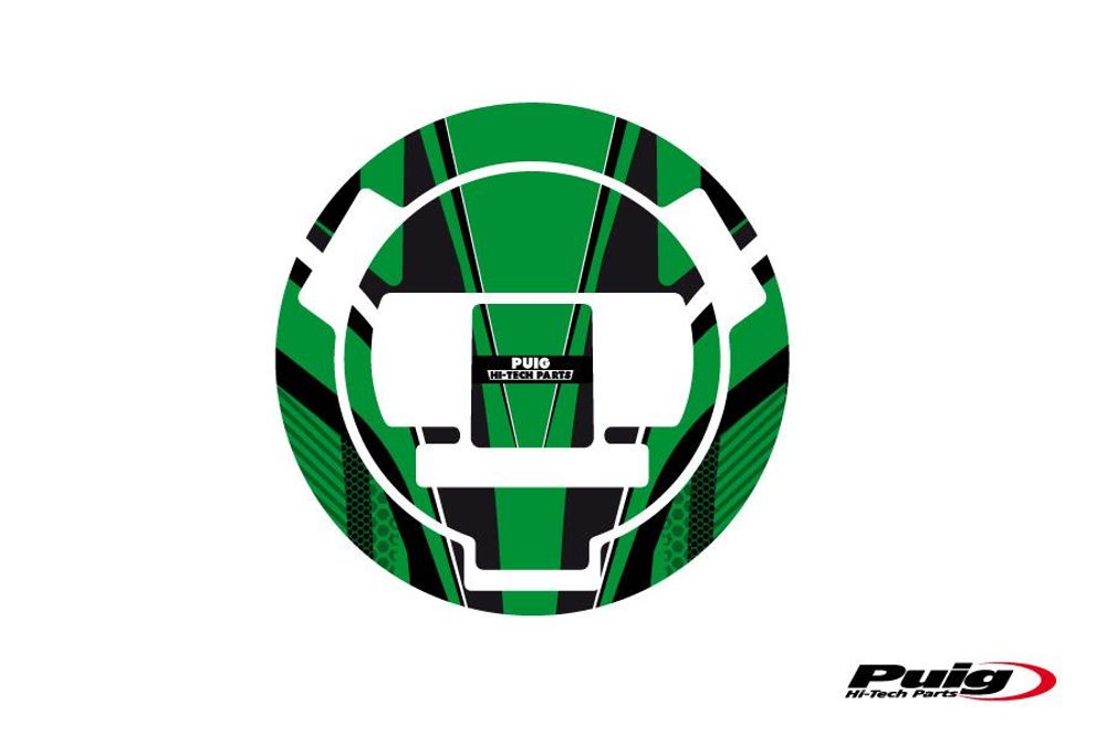 PUIG 6300V Tankdeckelabdeckungen Radikal  passend fuer BMW R1200GS Grün