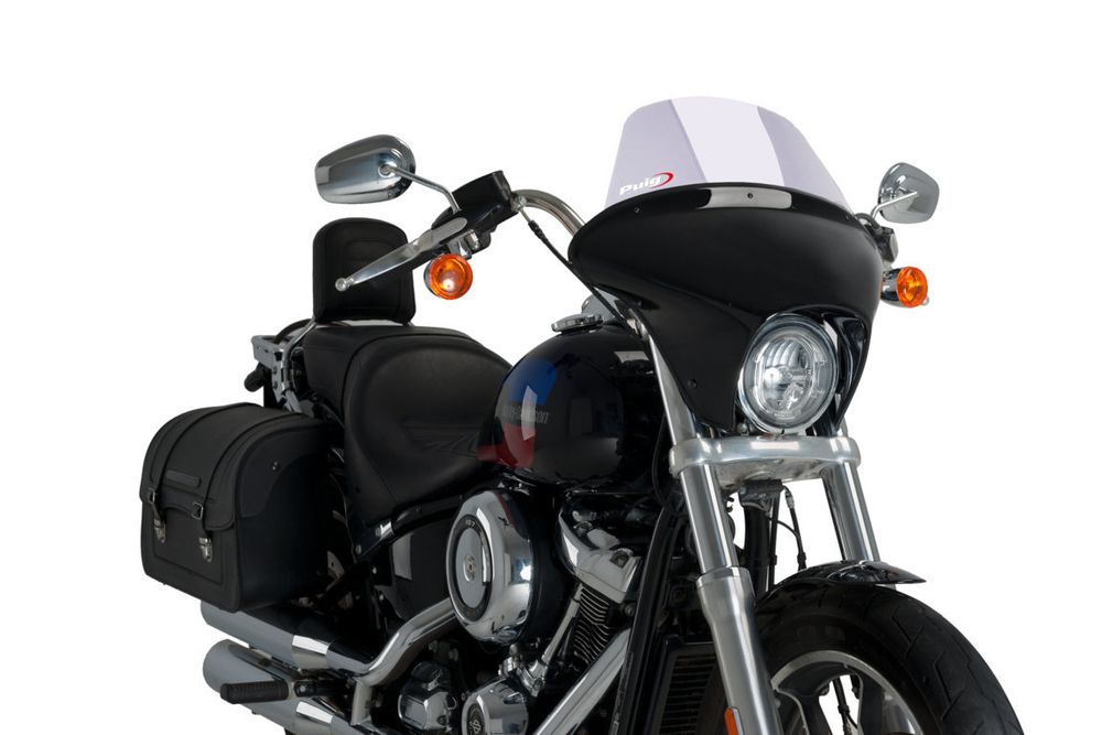 PUIG 21052W Touring Batwing SML  passend fuer HARLEY DAVIDSON SOFTAIL LOW RIDER FXLR Transparent