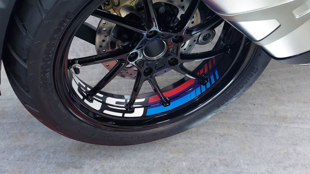 PUIG 20150N GS Sticker Bögen  passend fuer BMW R1200GS Schwarz