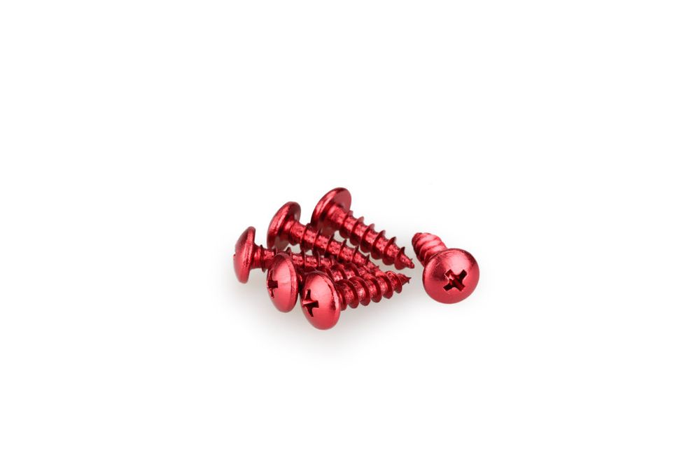 PUIG 2542R Muttern aus Anodisierten Aluminium  passend fuer UNIVERSAL UNIVERSAL Rot