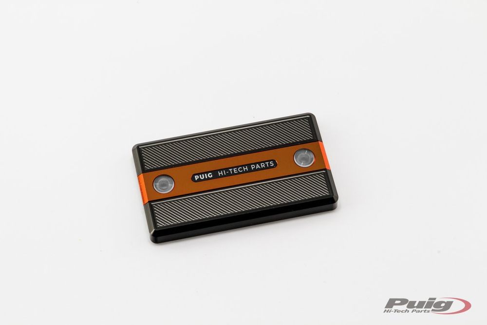 PUIG 9270T Vorderer Bremsflüssigkeitsbehälterdeckel  passend fuer SUZUKI SV650S Orange