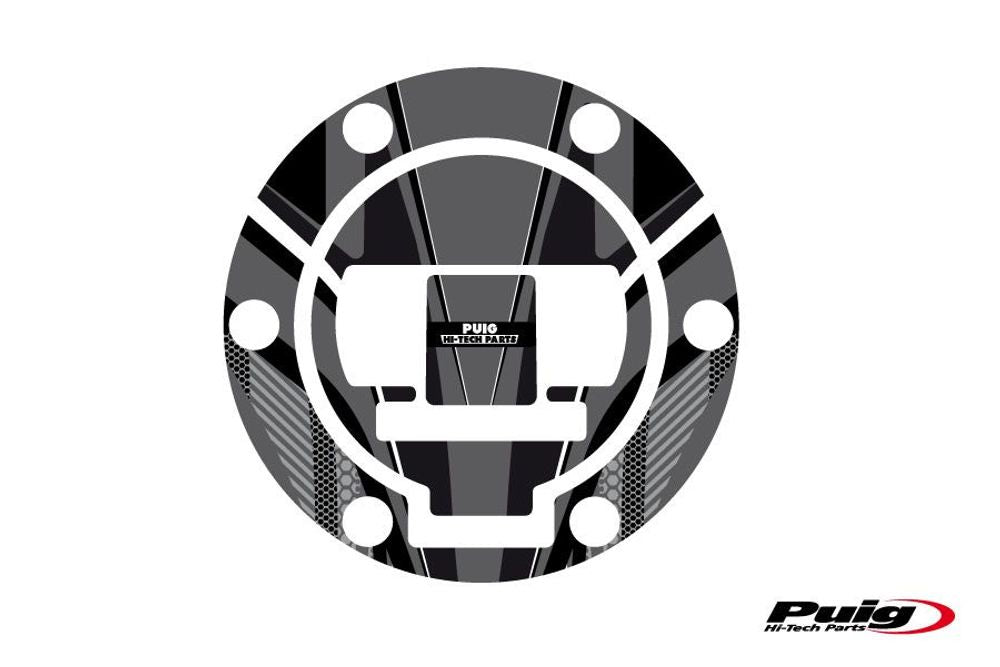 PUIG 6825U Tankdeckelabdeckungen Radikal  passend fuer BMW R1200GS Grau