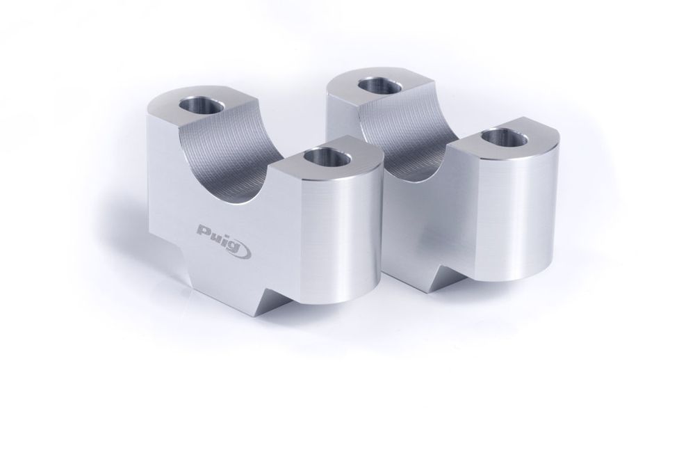 PUIG 3672P Lenkererhöhungen  passend fuer UNIVERSAL UNIVERSAL Silber