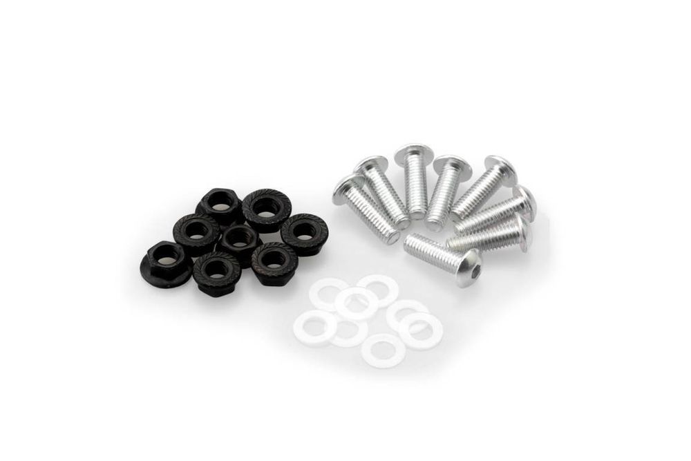 PUIG 0956P Eloxiertes Schraubenkit für Scheiben  passend fuer UNIVERSAL UNIVERSAL Silber