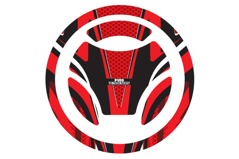 PUIG 7584R Tankdeckelabdeckungen Radikal  passend fuer YAMAHA YZF-R125 Rot