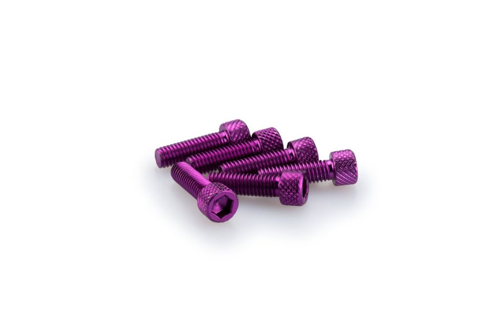 PUIG 0364L Muttern aus Anodisierten Aluminium  passend fuer UNIVERSAL UNIVERSAL Lila