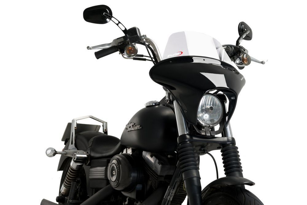 PUIG 21050W Touring Batwing SML  passend fuer HARLEY DAVIDSON DYNA STREET BOB FXDB-I Transparent