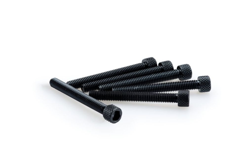PUIG 0421N Muttern aus Anodisierten Aluminium  passend fuer UNIVERSAL UNIVERSAL Schwarz