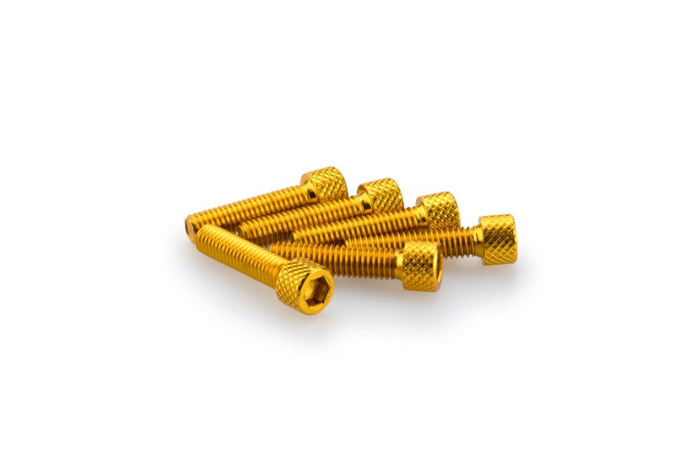 PUIG 0544G Muttern aus Anodisierten Aluminium  passend fuer UNIVERSAL UNIVERSAL Gelb