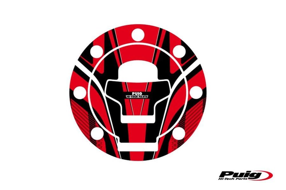 PUIG 6316R Tankdeckelabdeckungen Radikal  passend fuer SUZUKI GSX1200 Rot
