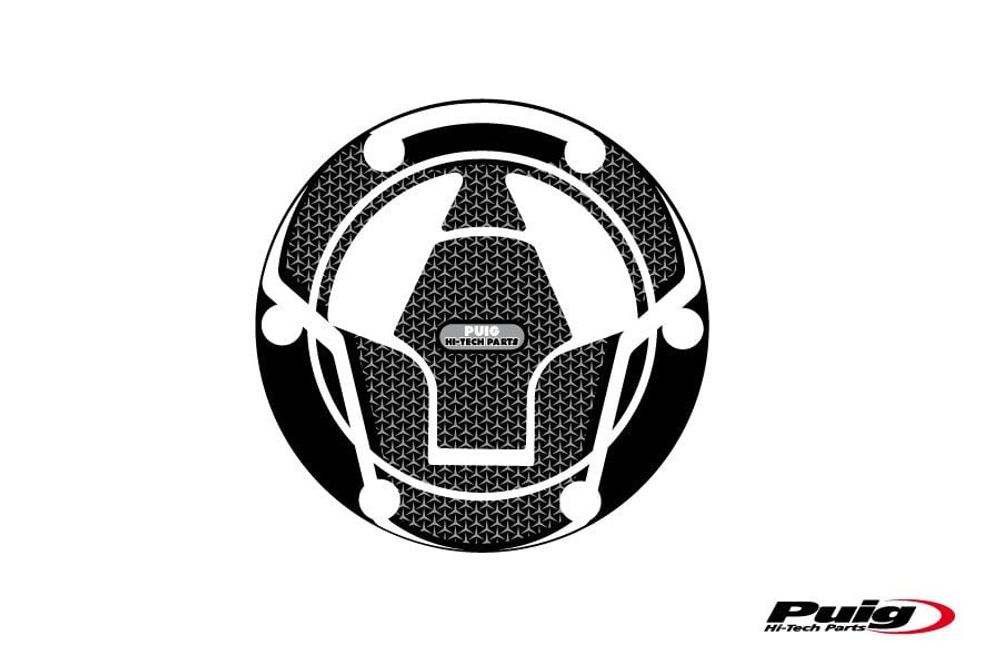 PUIG 6313U Tankdeckelabdeckungen Naked  passend fuer KAWASAKI NINJA 250R Grau
