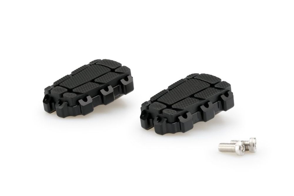 PUIG 20851N Enduro 2.0. Fussrasten  passend fuer SUZUKI GSX-R750 Schwarz