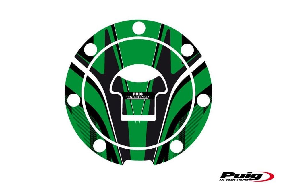 PUIG 6308V Tankdeckelabdeckungen Radikal  passend fuer HONDA CBR1000F Grün