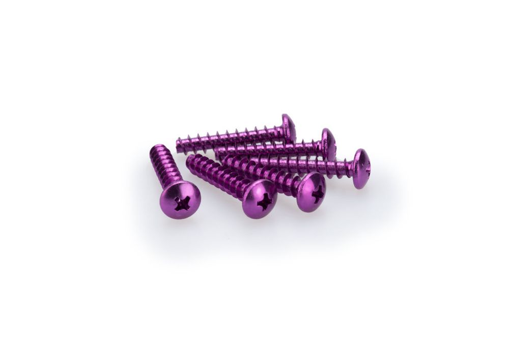 PUIG 2543L Muttern aus Anodisierten Aluminium  passend fuer UNIVERSAL UNIVERSAL Lila
