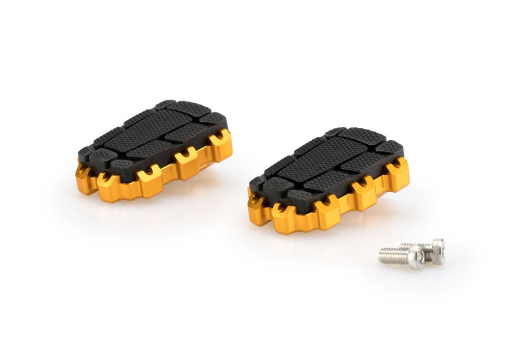 PUIG 20851O Enduro 2.0. Fussrasten  passend fuer SUZUKI GSX-R750 Gold