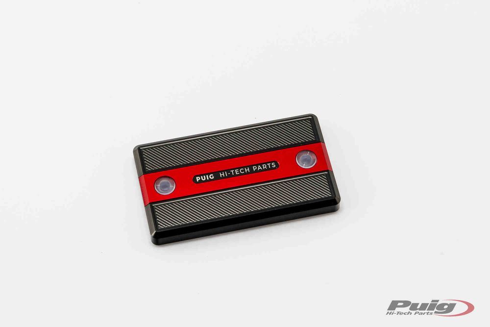 PUIG 9270R Vorderer Bremsflüssigkeitsbehälterdeckel  passend fuer SUZUKI SV650S Rot