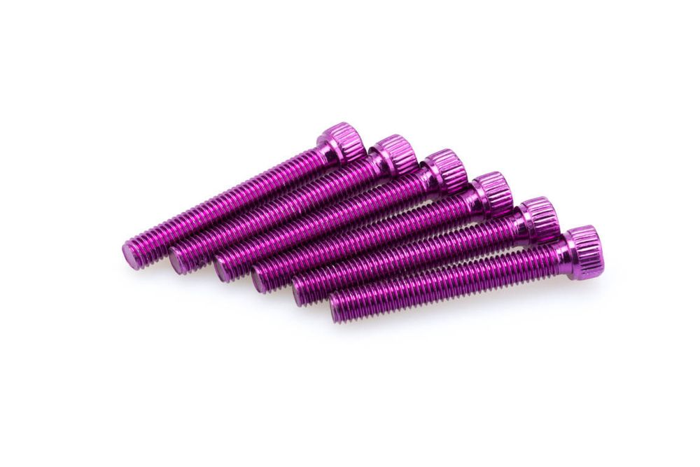 PUIG 0540L Muttern aus Anodisierten Aluminium  passend fuer UNIVERSAL UNIVERSAL Lila