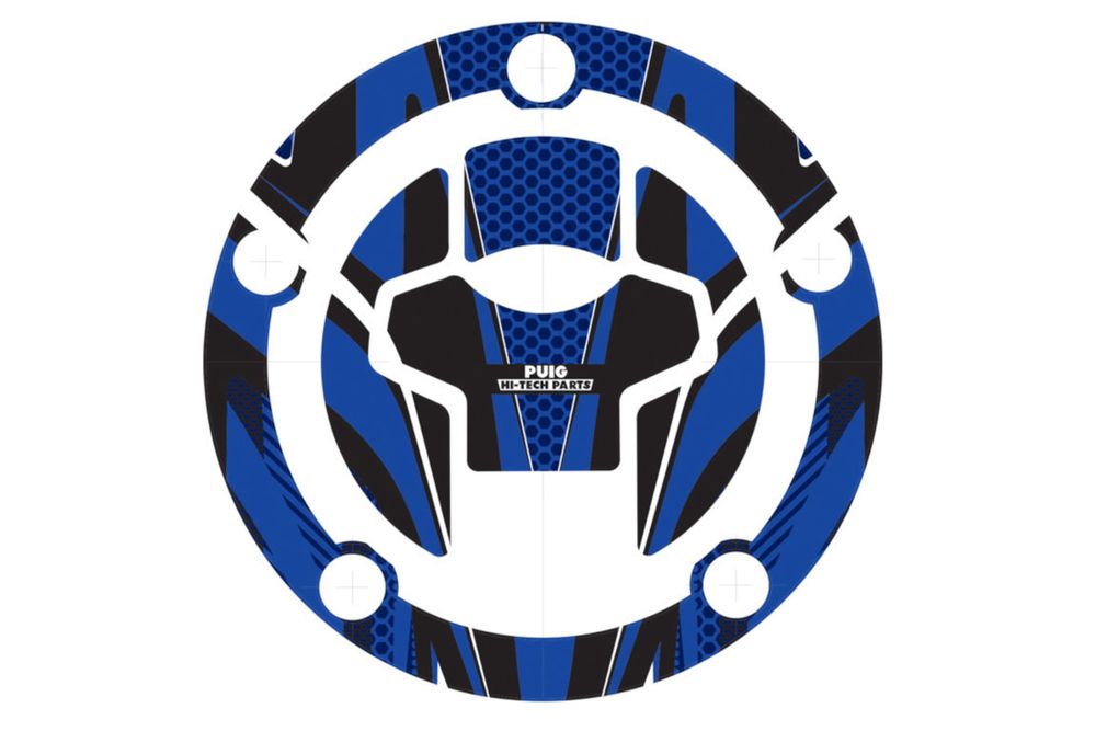 PUIG 9429A Tankdeckelabdeckungen Radikal  passend fuer SUZUKI GSX-R1000 Blau