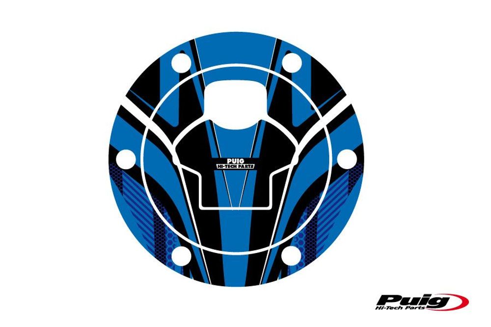 PUIG 6298A Tankdeckelabdeckungen Radikal  passend fuer BMW F650 Blau