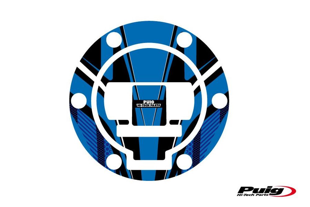 PUIG 6825A Tankdeckelabdeckungen Radikal  passend fuer BMW R1200GS Blau