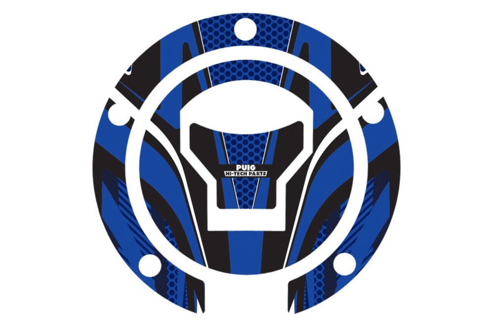 PUIG 7572A Tankdeckelabdeckungen Radikal  passend fuer HONDA CROSSRUNNER Blau