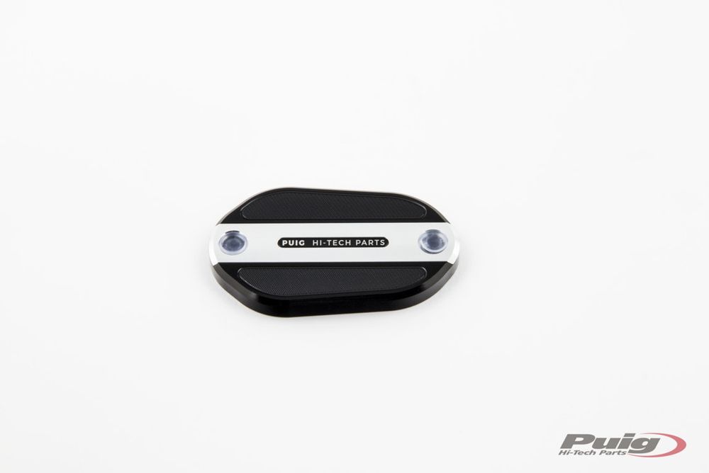 PUIG 3547P Vorderer Bremsflüssigkeitsbehälterdeckel  passend fuer KAWASAKI NINJA 400 Silber
