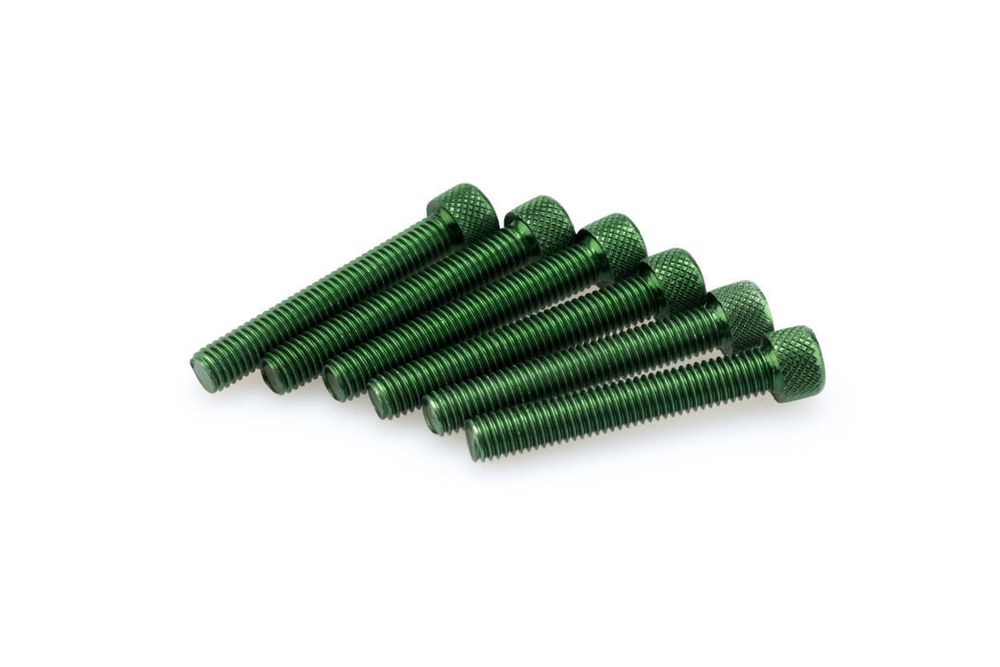 PUIG 0524V Muttern aus Anodisierten Aluminium  passend fuer UNIVERSAL UNIVERSAL Grün