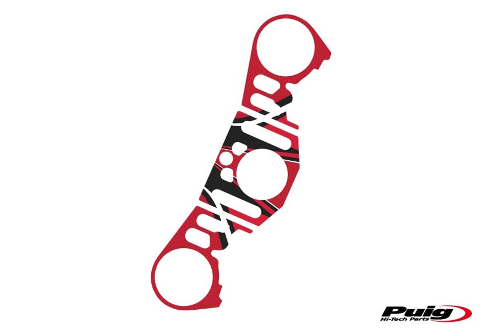 PUIG 6923R Radikal Yoke Protector  passend fuer YAMAHA YZF-R1 Rot
